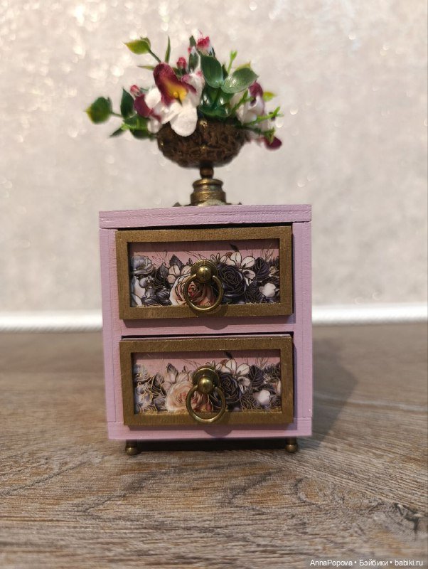 Тумба прикроватная 1:6 "Лаванда" (фото 2)