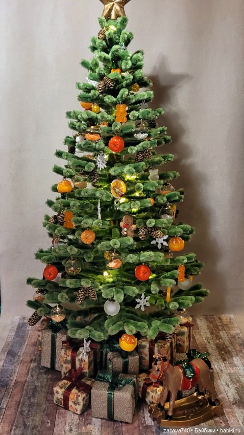 Маленькая ёлочка для кукол и интерьера (фото 6)