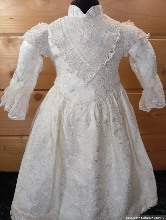 Платье на антикварную или винтажную куклу ростом 66-70 см (фото 2)