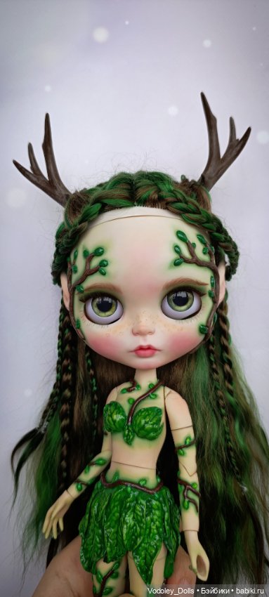 Кастом блайз Дриада — ООАК (кастом куклы) (фото 5)
