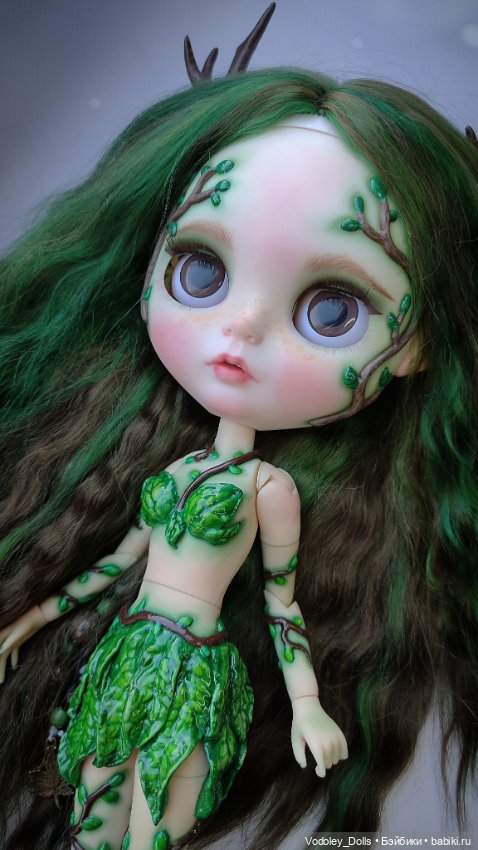 Кастом блайз Дриада — ООАК (кастом куклы) (фото 6)