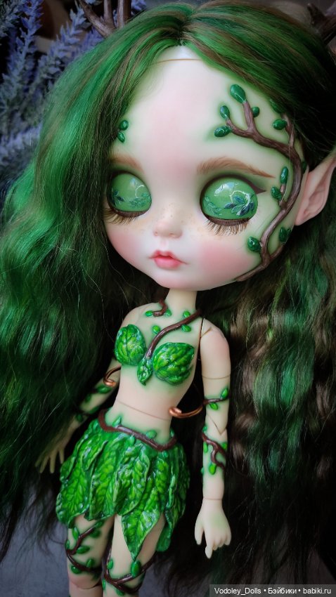 Кастом блайз Дриада — ООАК (кастом куклы) (фото 4)