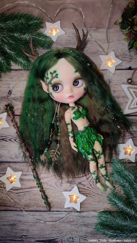 Кастом блайз Дриада — ООАК (кастом куклы) (фото 3)