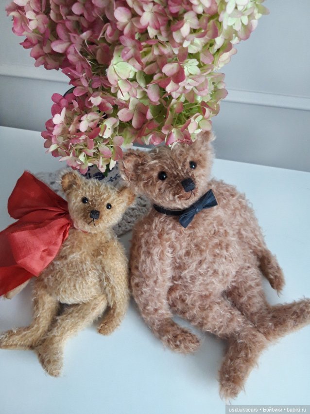 Мишка из мохера 28 см — Авторские игрушки (фото 4)