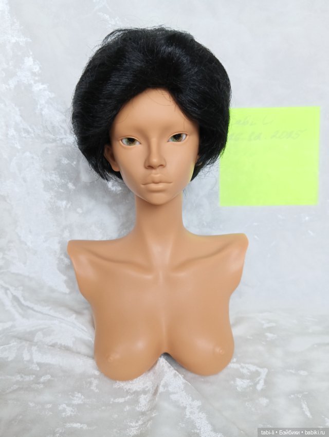 Парик JUSUNS 8-9" чёрный короткий