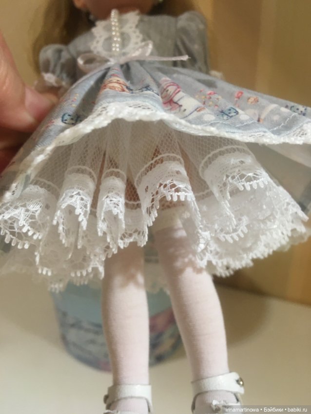 Paola Reina (21 см) платье со снеговиками (фото 8)