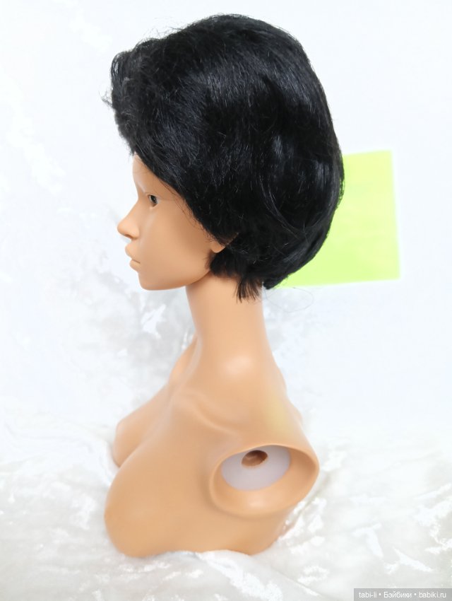 Парик JUSUNS 8-9" чёрный короткий (фото 2)