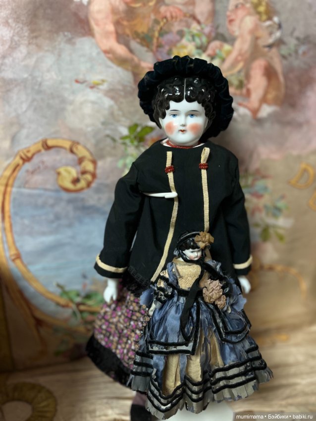 2 Антикварная кукла China Head Стиль Biedermeier рост 47 см (фото 3)