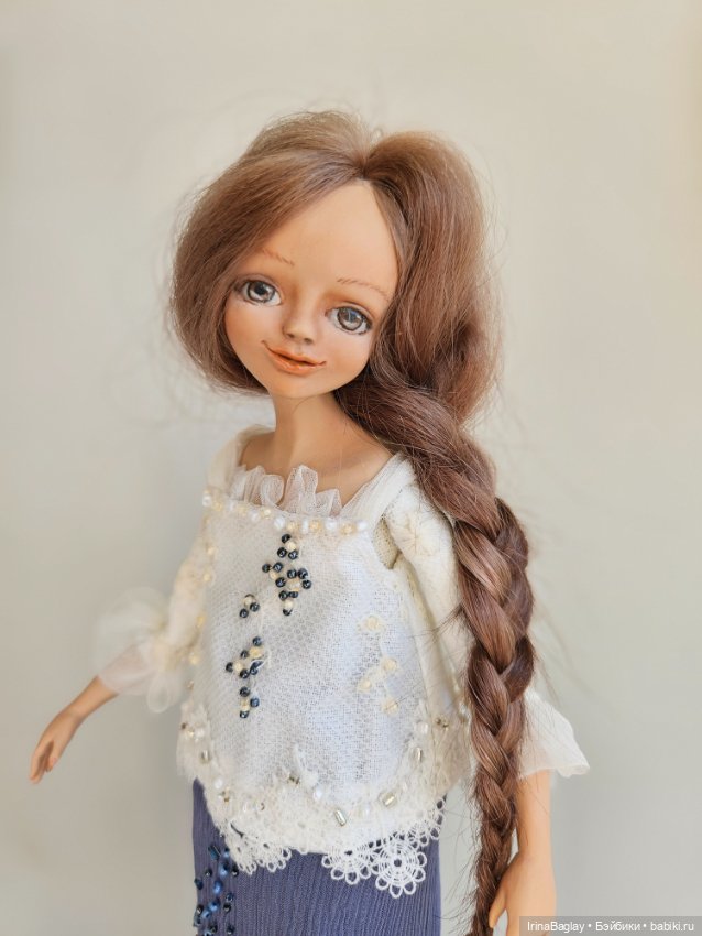 Авторская кукла коллекционная интерьерная будуарная кукла подвижная кукла кукла ручной работы (фото 5)