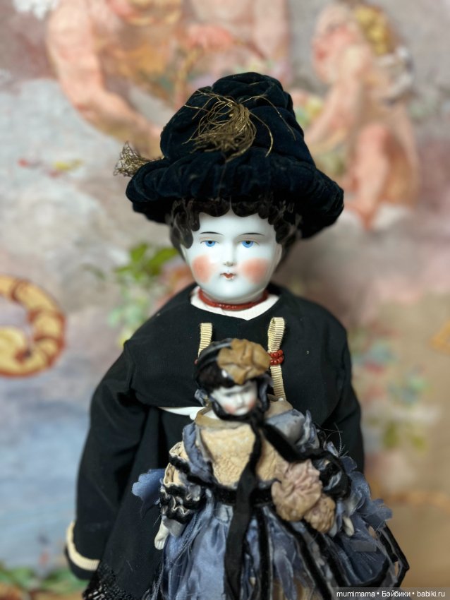 2 Антикварная кукла China Head Стиль Biedermeier рост 47 см (фото 6)