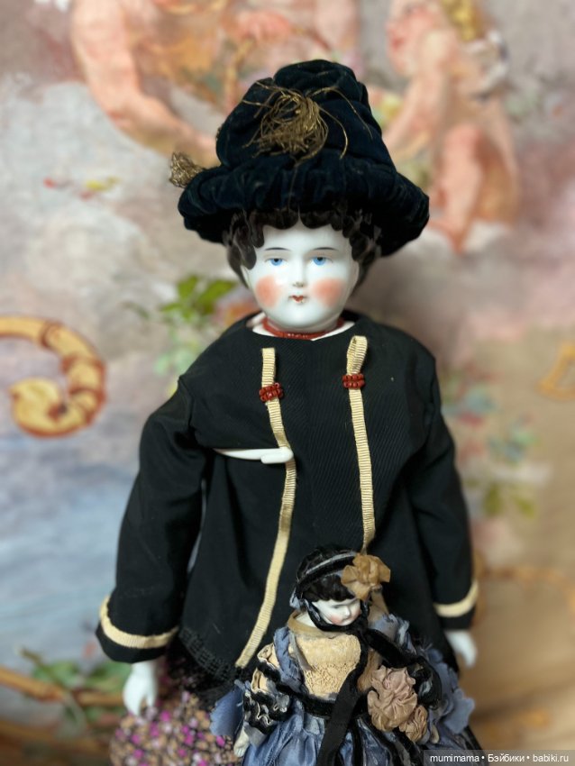 2 Антикварная кукла China Head Стиль Biedermeier рост 47 см (фото 5)