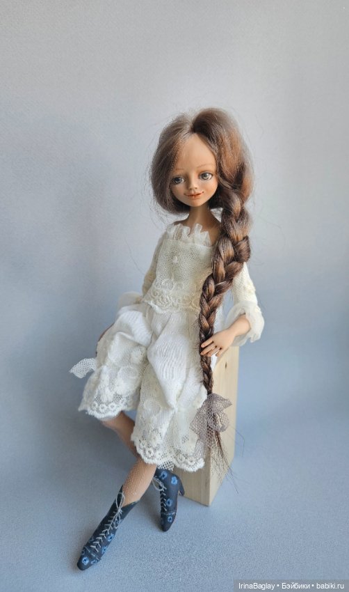 Авторская кукла коллекционная интерьерная будуарная кукла подвижная кукла кукла ручной работы (фото 3)
