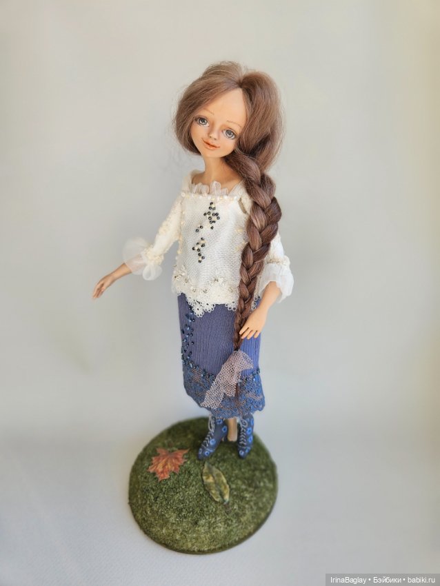 Авторская кукла коллекционная интерьерная будуарная кукла подвижная кукла кукла ручной работы