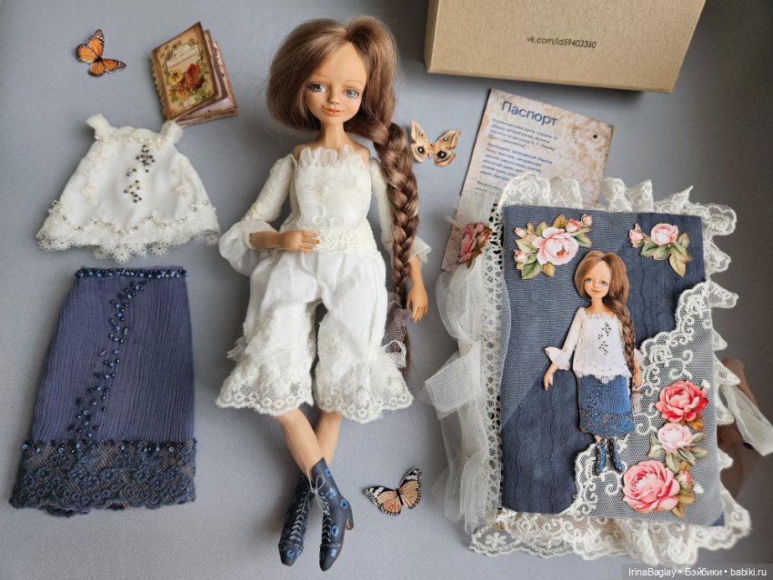 Авторская кукла коллекционная интерьерная будуарная кукла подвижная кукла кукла ручной работы (фото 7)