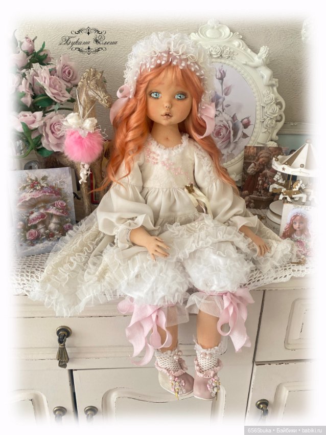 Миленочка, коллекционная текстильная кукла (фото 3)