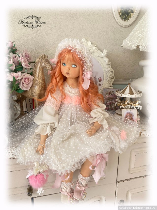 Миленочка, коллекционная текстильная кукла (фото 2)