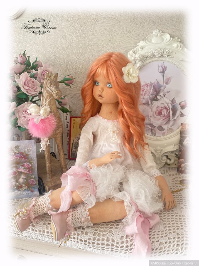 Миленочка, коллекционная текстильная кукла (фото 4)