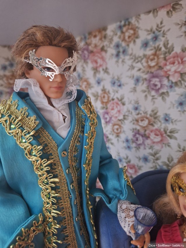 Карнавальная маска 1/6 — Украшения и очки для кукол (фото 6)