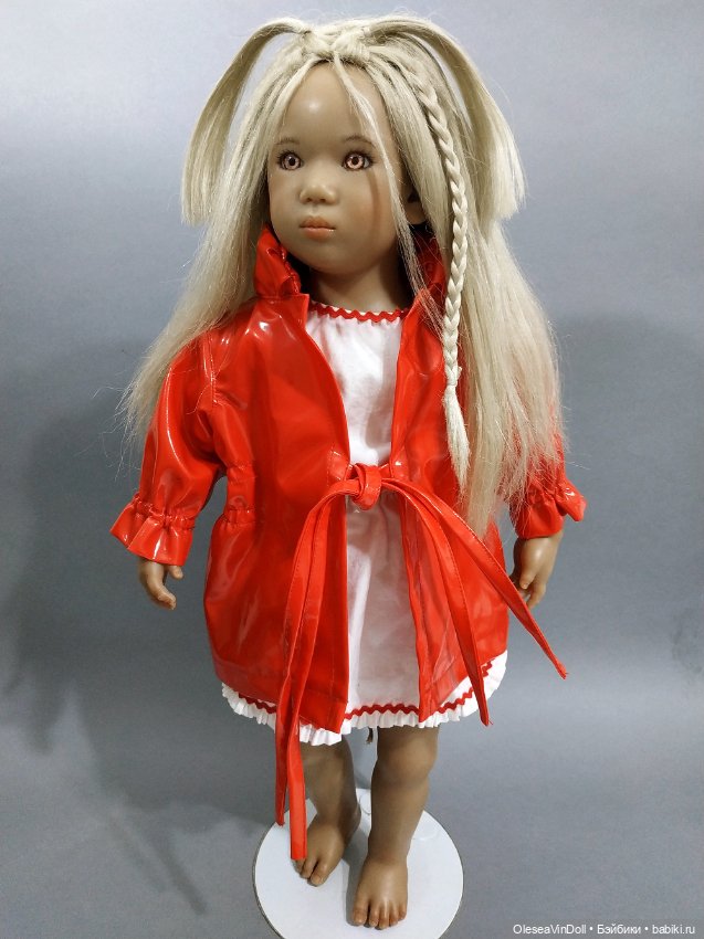 Annette Himstedt Lottchen Signed Doll 1999 – Подпись от руки на пятке (фото 5)