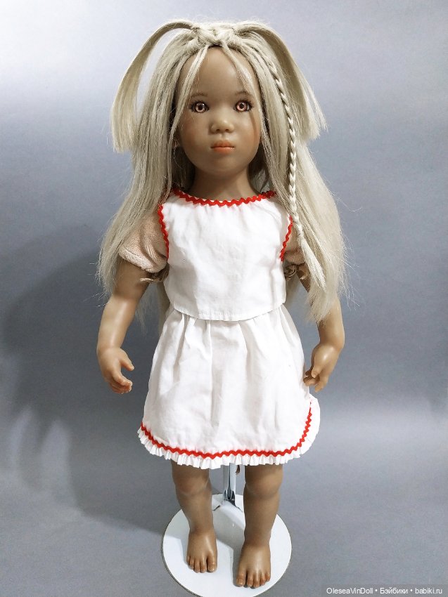 Annette Himstedt Lottchen Signed Doll 1999 – Подпись от руки на пятке (фото 6)