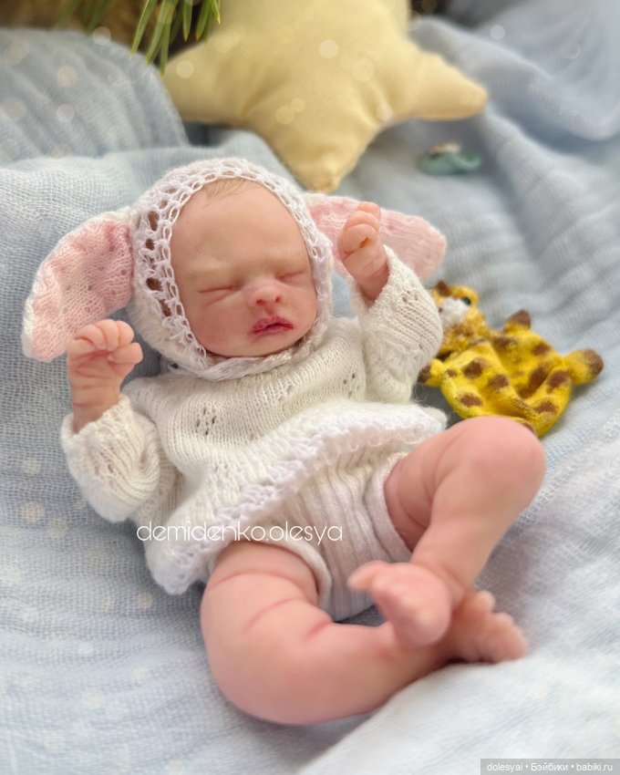 Миниатюрная авторская кукла младенец Алёша (фото 5)