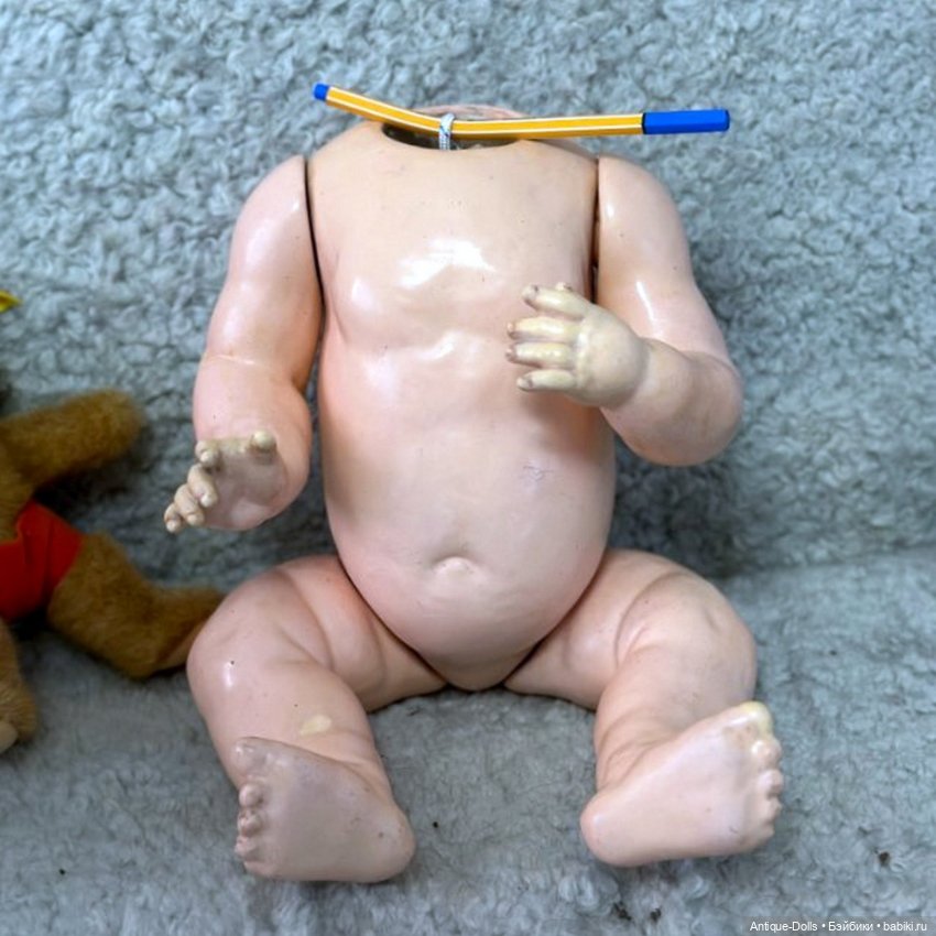 Антикварное немецкое композиционное туловище Baby (фото 3)