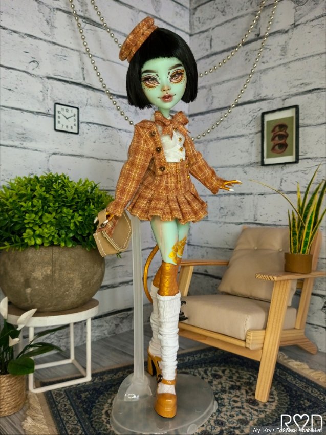 Монстер Хай ООАК / Monster High OOAK / Джина G3 от Rich Dolls (фото 2)