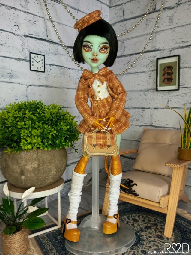 Монстер Хай ООАК / Monster High OOAK / Джина G3 от Rich Dolls