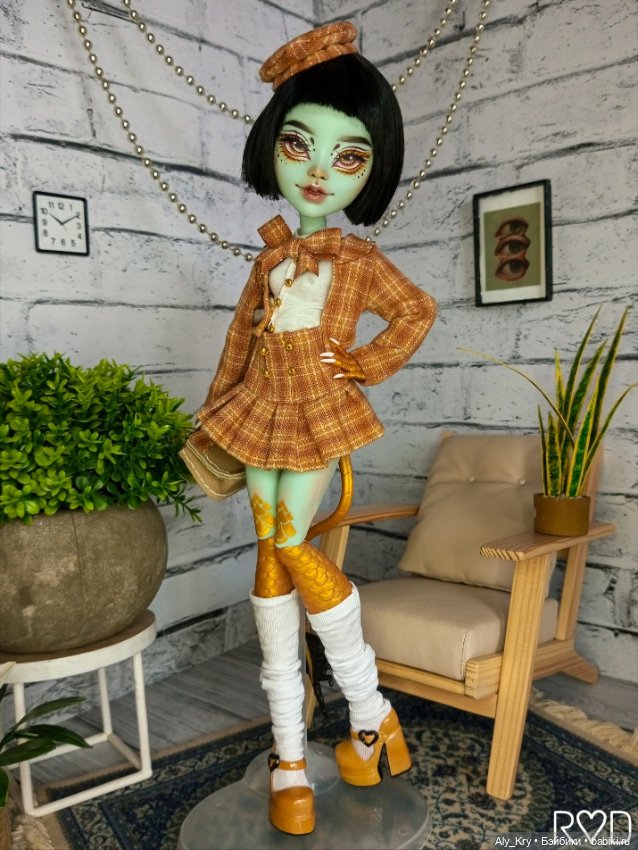 Монстер Хай ООАК / Monster High OOAK / Джина G3 от Rich Dolls (фото 3)