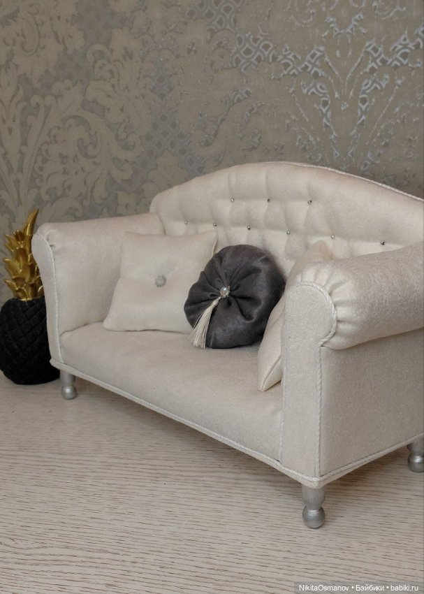 Мебель диван для Барби, Блайз и др 1:6 (фото 4)