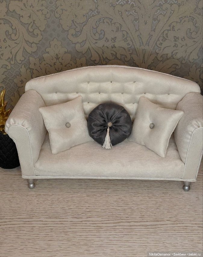 Мебель диван для Барби, Блайз и др 1:6