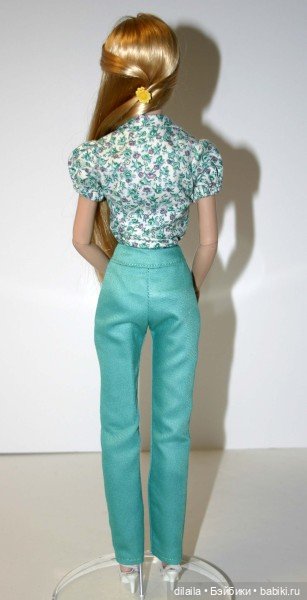 Выкройка PDF в натуральную величину / блузка и узкие брюки для куклы Тайлер Тоннер 40 см (фото 4)
