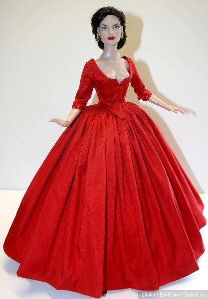 Выкройка PDF в натуральную величину / платье с декольте для куклы Тайлер Тоннер 40 см (фото 2)