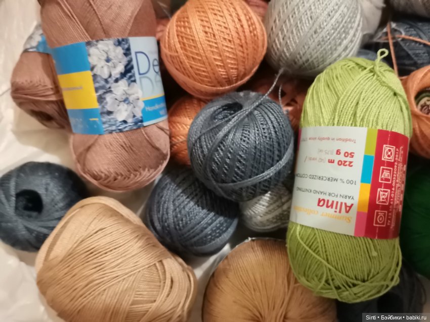 Нитки 100% х/б для вязания одежды кукла. Неиспользованные. Одним лотом (фото 4)