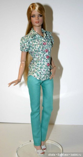 Выкройка PDF в натуральную величину / блузка и узкие брюки для куклы Тайлер Тоннер 40 см (фото 2)