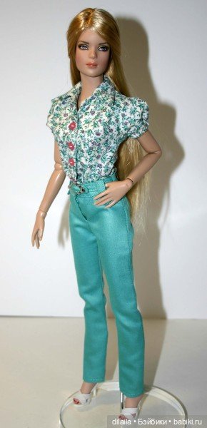 Выкройка PDF в натуральную величину / блузка и узкие брюки для куклы Тайлер Тоннер 40 см (фото 3)