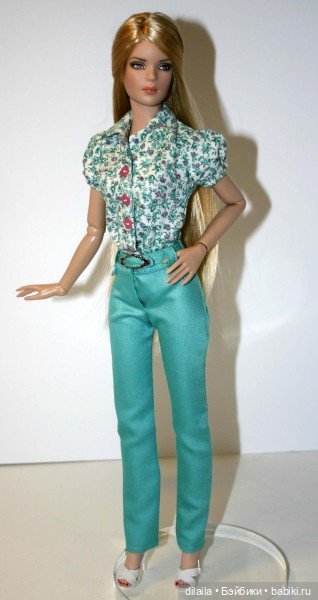 Выкройка PDF в натуральную величину / блузка и узкие брюки для куклы Тайлер Тоннер 40 см (фото 5)