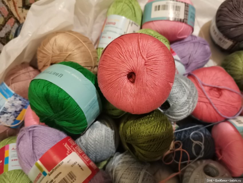 Нитки 100% х/б для вязания одежды кукла. Неиспользованные. Одним лотом (фото 3)