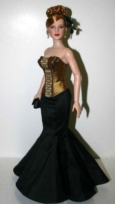 Выкройка PDF в натуральную величину / юбка и бюстье для куклы DeeAnna Denton (Тоннер) рост 43 см (фото 2)