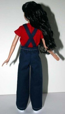 Выкройка PDF в натуральную величину / юбка, комбинезон (2 вида) для кукол Марли и Агнес Тоннер 30 см (фото 5)