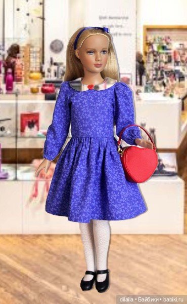 Выкройка PDF в натуральную величину / платье с 2-мя видами рукавов для кукол Марли и Агнес Тоннер 30 (фото 2)