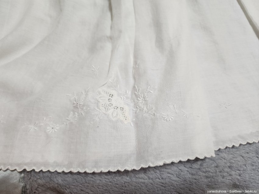Старинные детские крестильные платья с длинным рукавом №2 (фото 3)