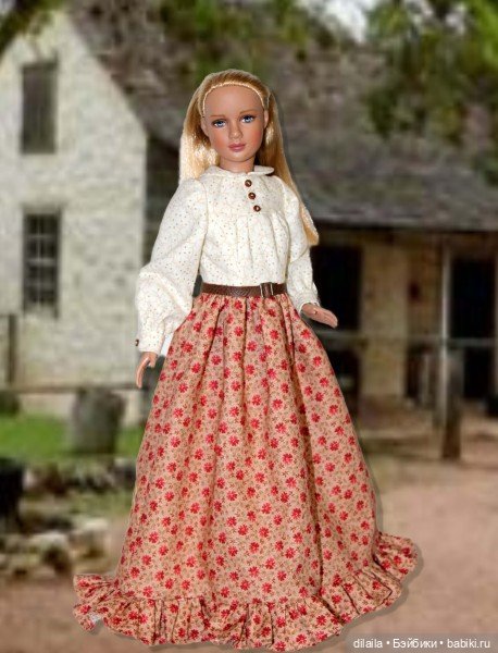 Выкройка PDF в натуральную величину / фермерское платье для кукол Марли и Агнес Тоннер 30 см (фото 3)