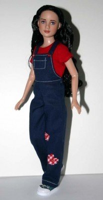 Выкройка PDF в натуральную величину / юбка, комбинезон (2 вида) для кукол Марли и Агнес Тоннер 30 см (фото 3)