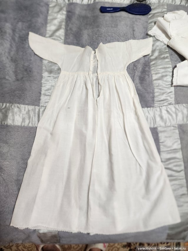 Старинные детские крестильные платья с длинным рукавом №2 (фото 7)