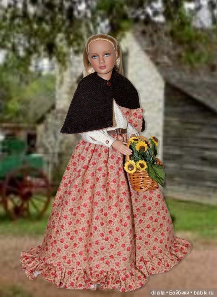 Выкройка PDF в натуральную величину / фермерское платье для кукол Марли и Агнес Тоннер 30 см (фото 4)