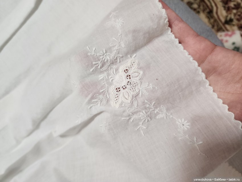 Старинные детские крестильные платья с длинным рукавом №2 (фото 4)