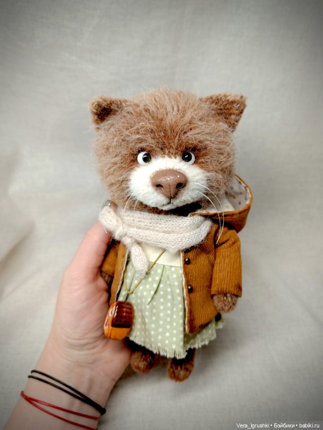 Кошечка с чемоданом — Авторские игрушки