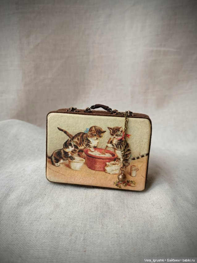 Кошечка с чемоданом — Авторские игрушки (фото 4)