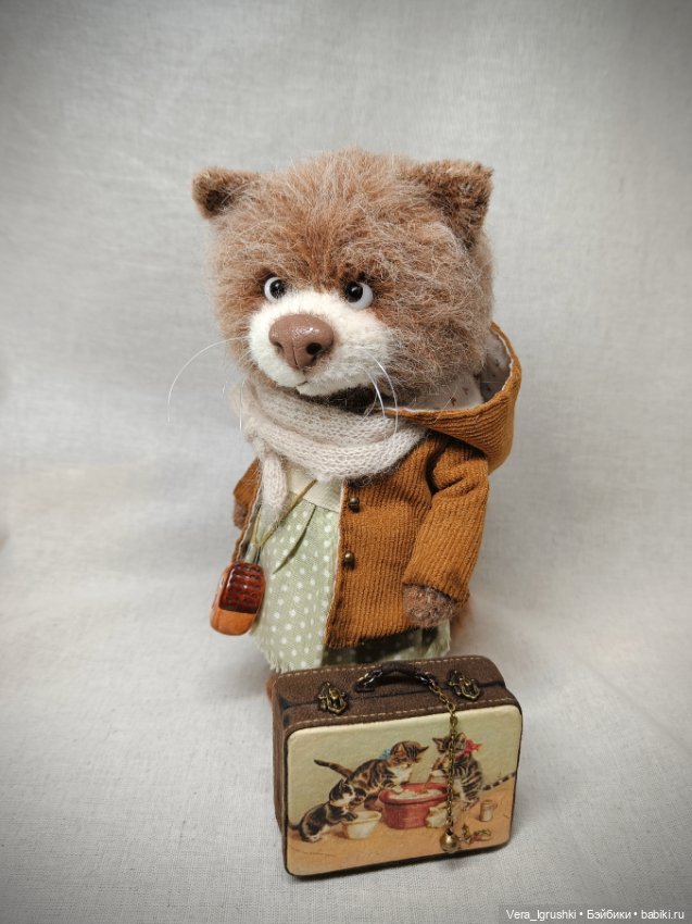 Кошечка с чемоданом — Авторские игрушки (фото 7)